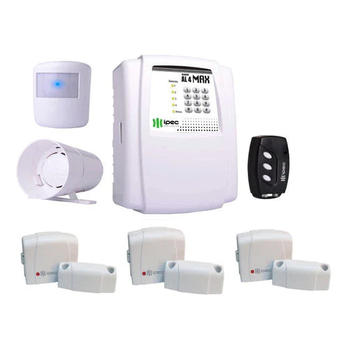 Kit Alarme Segurança Residencial E Comercial Al4 Max Ipec