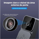 Câmera de campainha de vídeo sem fio com tela de aldrava de porta bidirecional infravermelha versão noturna em casa