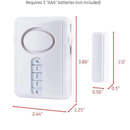 Kit Alarme de Segurança Central com Senha Alarme de Porta e Janela sem Fio GE 41001 120db