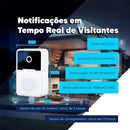 Campainha com Câmera Vídeo Porteiro Sem Fio Wi-Fi HD